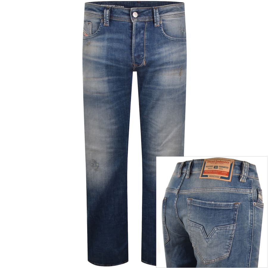 Diesel Larkee Jeans Medium Blue | Mainline Menswear us
